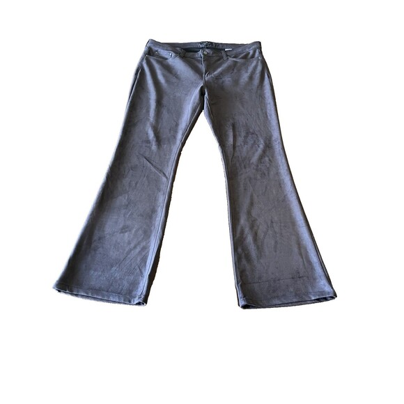 Banana Republic Low-Rise Costa Coffee Brown Suede Bootcut Pants Size 18 - Picture 1 of 9